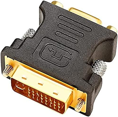 DTech DVI to VGA Converter Male to Female Adapter DVI-I 24+5 Port for HDTV, Plasma, DVD and Projector