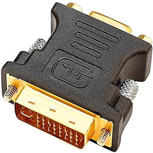 DTech DVI zu VGA Konverter Stecker zu Buchse Adapter DVI-I 24 + 5 Port f&uuml;r HDTV, Plasma, DVD und Projektor