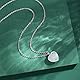 XIANNVXI Kristalle Bergkristall Kette Liebe Herz Bergkristall Anhänger Halskette Damen Silber Heilung Kristall Heilstein Edelsteine Reiki Schmuck Valentinstag Geschenke