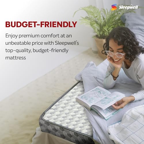 Image of Sleepwell Starlite Discover 4-inch Firm King Size Foam Mattress (78*72*4 Inches)