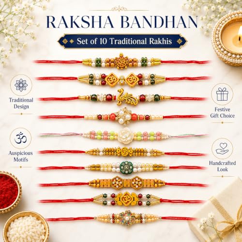 Image of FINEMOE Rakhi Set for Brother, Raksha Bandhan Gifts | Skin Friendly Adjustable Tie, Rakhdi Festival