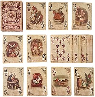 ASVP Shop Alice In Wonderland Playing Cards - Full Set - Perfect for Gifts, Games, Decor, Alice in Wonderland Party Supplies and Decoration