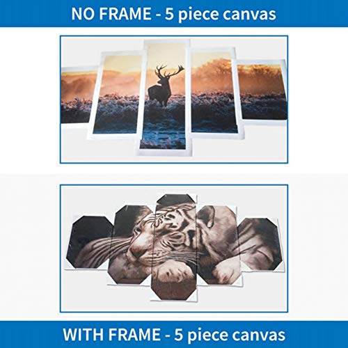 Impression sur toile animaux cerf grand format encadré - 4