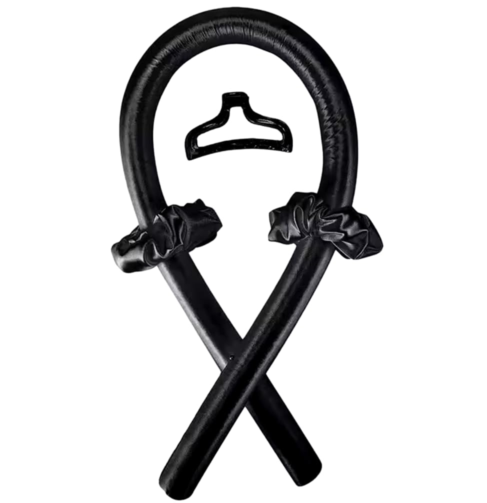 Leaf & Bloom Co. Heatless Hair Curler (Black, Large)