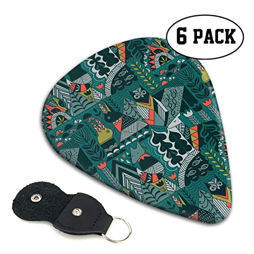 Green Animals Lot de 6 médiators pour guitare acoustique, guitare électrique, basse, ukulélé – fins, moyens et épais - Les Beatles, Paul McCartney, John Lennon, RIngo Starr, George Harrison Green Animals Lot de 6 médiators pour guitare acoustique, guitare électrique, basse, ukulélé - fins, moyens et épais – Image 3