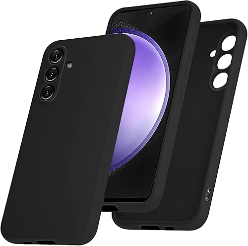 T Tersely Funda de silicona líquida para Samsung Galaxy S23 FE (6.4 pulgadas), adecuada para cargador inalámbrico, a prueba de golpes y arañazos,