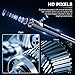 Dual Lens Industrial Endoscope SKYBASIC Borescope Camera with Light, 4.3'' LCD Screen HD Digital Snake Handheld Waterproof Sewer Inspection Camera with 8 LED Lights, 16.5FT Semi-Rigid Cable