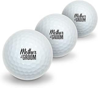 GRAPHICS & MORE Mother of The Groom Wedding Novelty Golf Balls 3 Pack