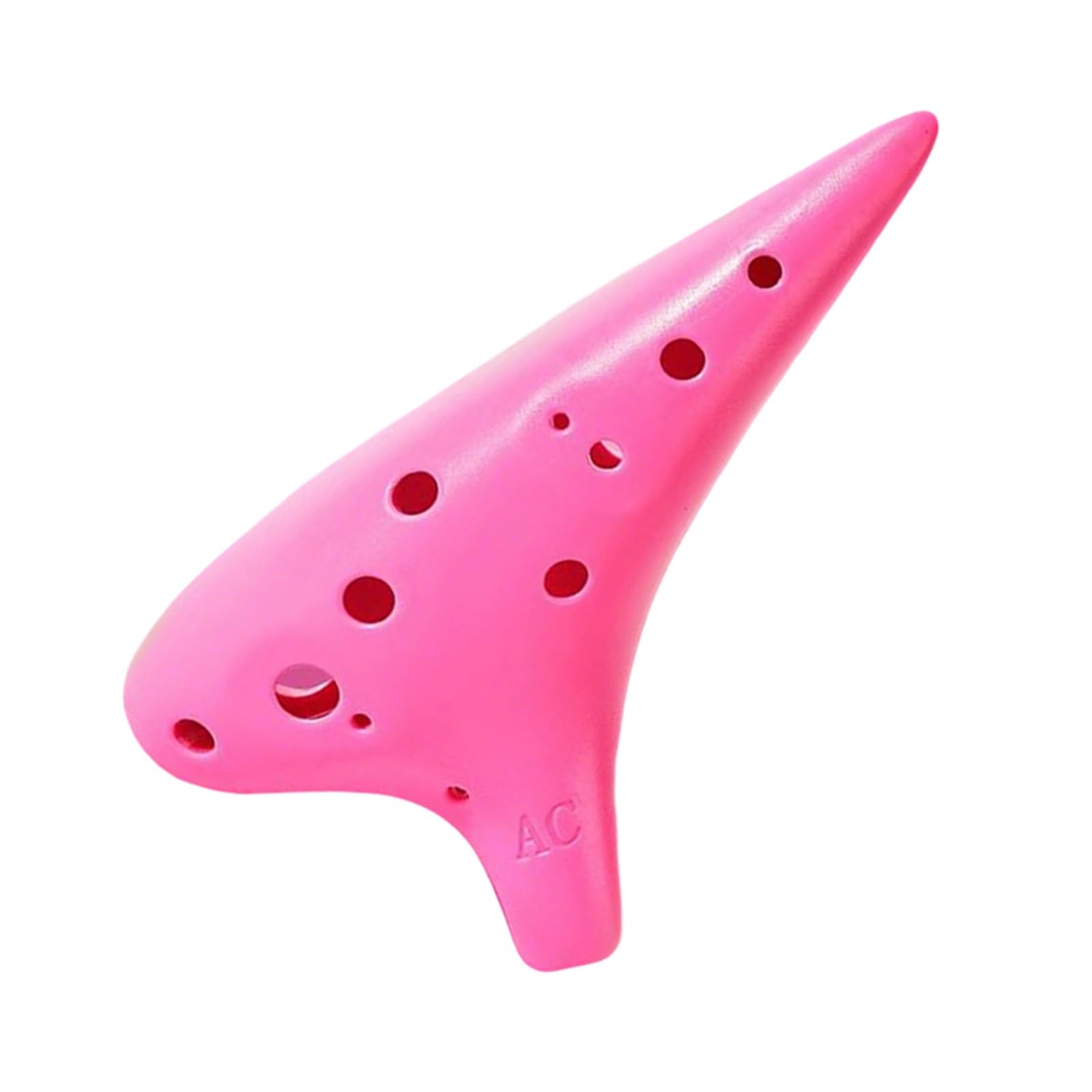 Ocarina Strumento Musicale Portatile Professionale Per Principianti In Resina ABS Rosa Ocarina A 12 Fori