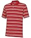 adidas Golf Men's Puremotion Textured Stripe Polo, Power Red/White, XX-Large