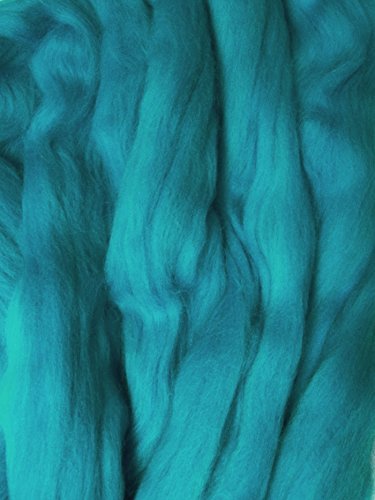 Merino wool roving - peacock.