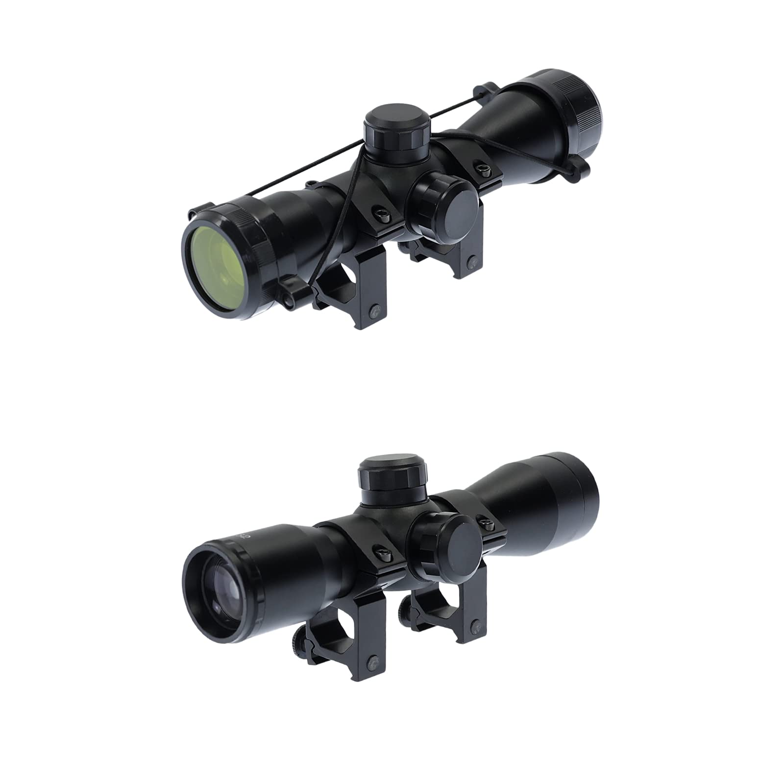 X-Bow FMA 4x32 – Zielfernrohr | aus Aluminium hat eine feste 4-fache Vergrößerung und ist mit einem Absehen 8 ausgestattet, die Optik mit 32mm Linse