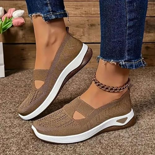 Orthopedic Sneakers for Women Wide Width Breathable Comfortable Non Slip Casual Walking Workout Running Gym Mesh Shoes3