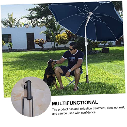 GANAZONO Suporte De Metal 3 Peças Guarda-Sol Inserção Guarda-Chuva Suporte De Mastro De Bandeira Ao