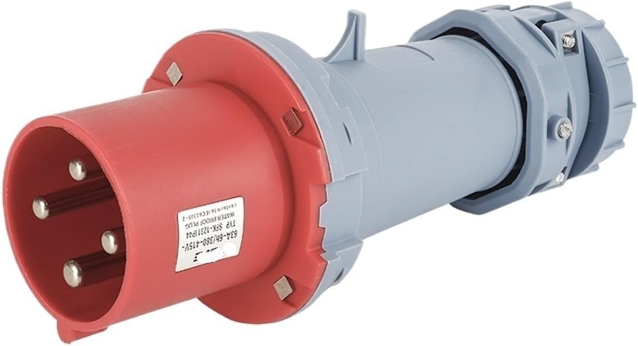 Hzimhnhi One Color 1Pc 63A Industry Waterproof Plug Sfk-033 034 035 | Non-Explosion-Proof | Ip44 Rated | Reliable Electrical Connector(4 Core 63A Sfk 1231)