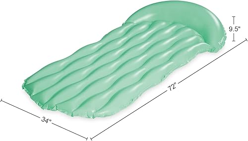 Miniatura 5 de Funsicle Alfombrilla inflable Simple Zzzz de 6 pies con cómodo reposacabezas