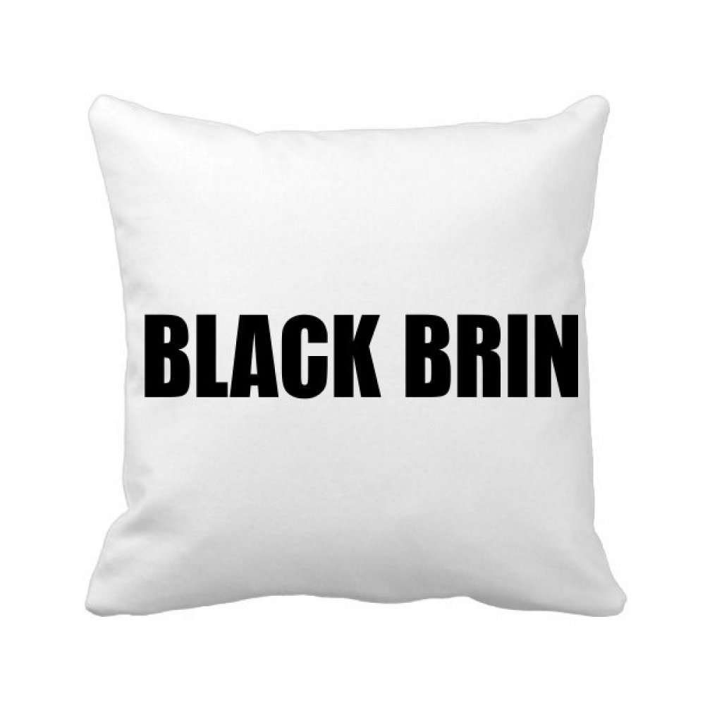 Coussin carré noir et brin 40x40cm pour décoration de canapé salon
