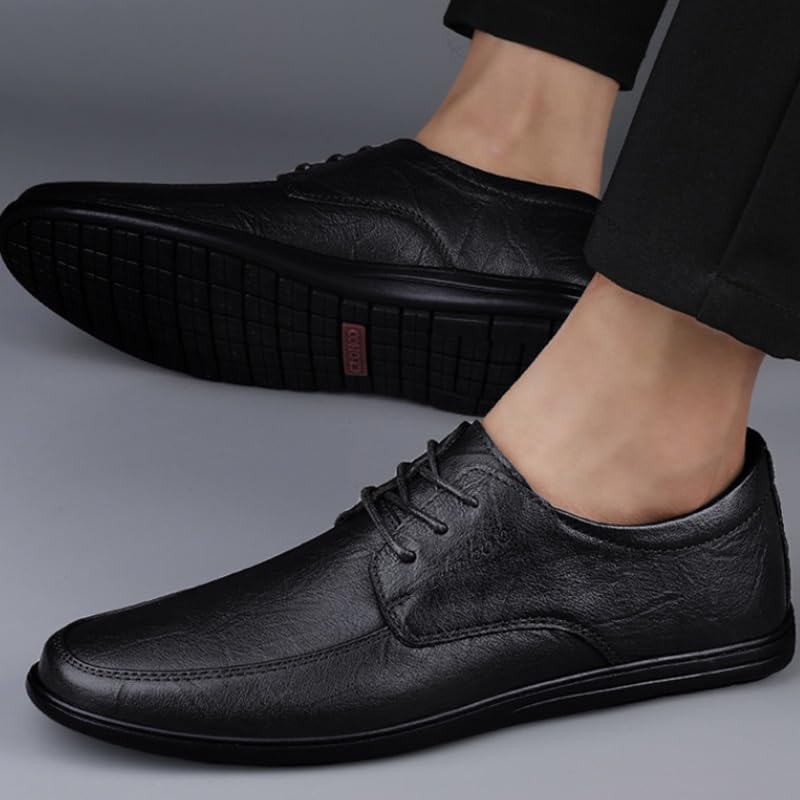 Mens Classic Oxford Shoes Non-Slip Softsole Walking Dress Shoes Men Breathable Comfortable Business Lace Up Derby Shoes4