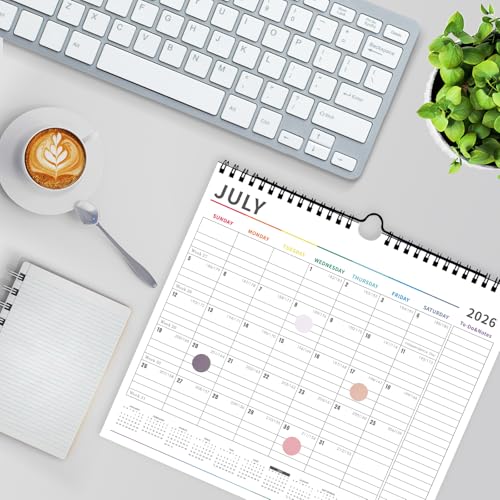 lbylyhxc wall calendar 2025-2026 - runs from july 2025 to december 2026-18 monthly calendar 2026 thick paper includes major holidays and dedicated space for notes and important dates colorful calendar 2025-2026