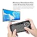 [2018 Updated Version Backlit] EVANPO Wireless Mini Keyboard with Full Screen Mouse Touchpad Rechargeable Combos Remote Control for PC, Pad, Google Android TV Box and More