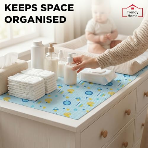 Image of Trendy Home Anti-Slip Mat 45 cm x 5 m for Drawers, Fridge & Shelf Liners | Printed Design, Non-Slip, Food Grade EVA, Washable Kitchen Mat, Ducky Treats