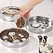 APGLSXY Stainless Steels Dog Dish to Slow Eating Slow Feeding Dog Bowl for Small Breeds