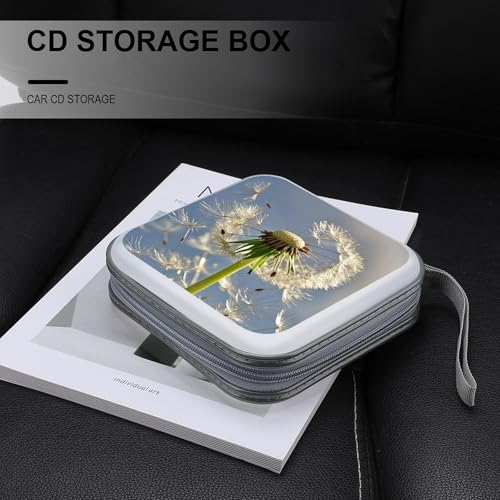 Porta CD Dandelion funda rígida capacidad 40 discos estuche para coche y viaje 6