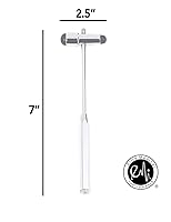 Vista 3 de Martillo de prueba de reflejos neurológicos EMI Buck con aguja y cepillo- de color negro