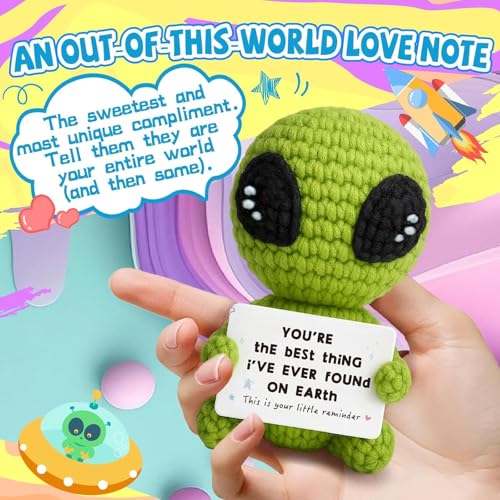 Image of Crochet Toys, Soft Toy for Emotional Support Decor, Cute Plushies for Desk and Nursery, Unique Gift for Young Adults and Office Workers,Green