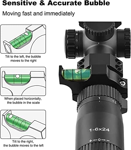 EZshoot Scope Level Precise Calibration, 30 mm Scope Bubble Level, Scope Mounting Kit, Scope Leveling Kit, Anti Cant Scope Level - 2