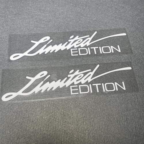 Image of 2X Car Styling Vinyl Graphic Decals for Limited Edition Truck Body Auto Rear Front Windshield Window Sticker 160x38mm (White)