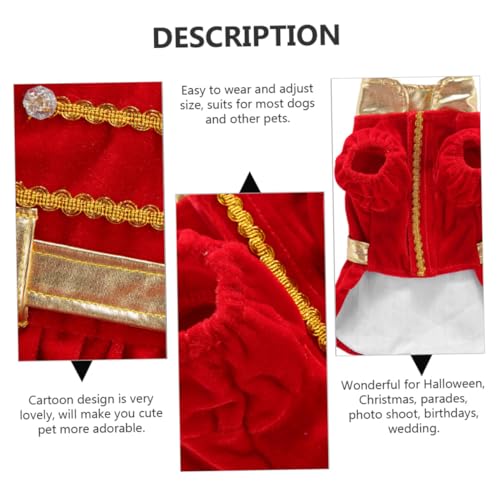 Disfraz para perro pequeño Halloween rojo talla M miniatura 3