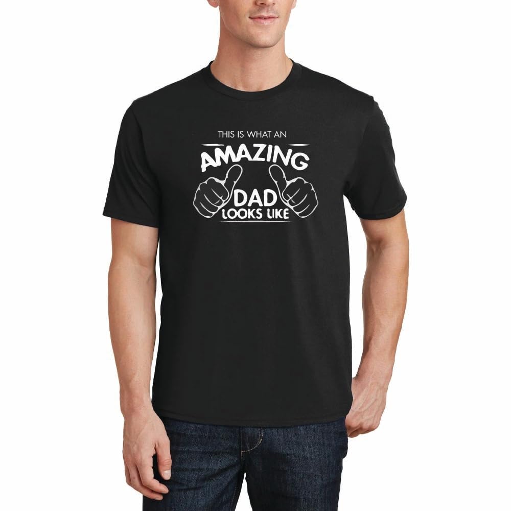 PRINTSHOP4MEDad T-Shirt for Daddy - Dad T-Shirt for Father's Day - Dad Graphic Printed Men's T-Shirt for Father's Day - Worlds Best Dad T-Shirt - Unique Father's Day T-Shirt for Dad - Gift for Dad