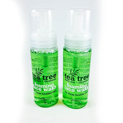 2 X TEA TREE FOAMING FACE WASH 200ml FOR HEALTHY CLEAN SKIN – DAILY USE