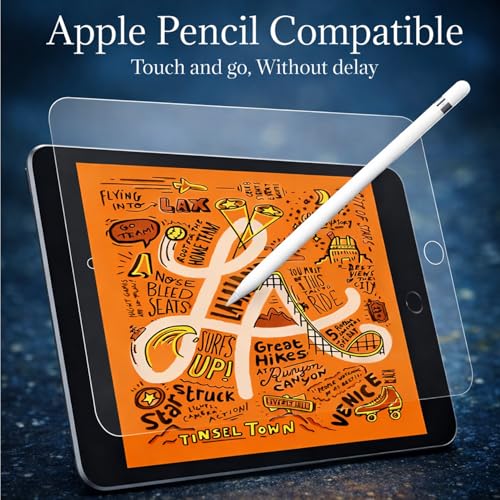 Image of Tempered Glass for iPad Mini 5 / Mini 4 (7.9 Inch) | Crystal Clear Screen Protector | Full Coverage with Easy Installation Kit