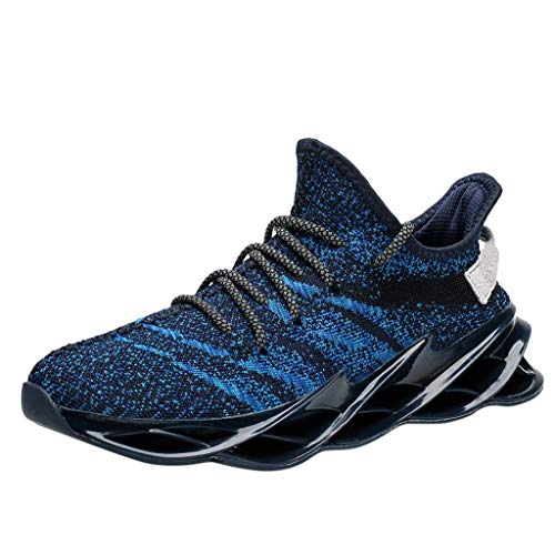 Preisvergleich Produktbild Kolylong® Herren Leichte Laufschuhe Trainer Sneaker Knit Turnschuhe Atmungsaktive Fitnessschuhe Sportschuhe Fitness Sportschuhe Running Sneaker Gym Schuhe Walking Outdoor Gym Bequem Freizeitschuhe