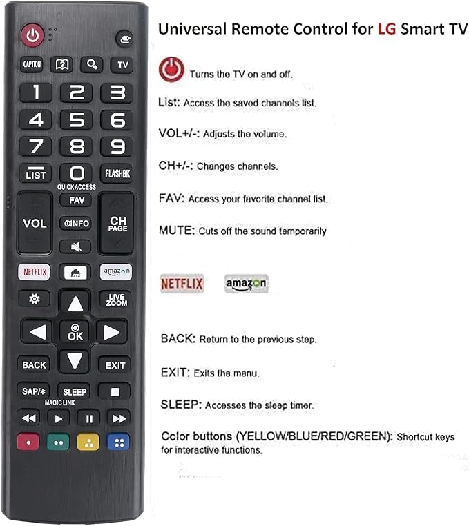 Miniatura 3 de Reemplazo universal de control remoto para todos los televisores inteligentes LG