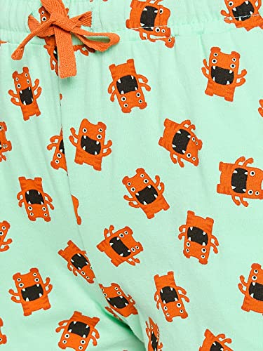 Image of Clovia Women's Cotton Printed Top & Boxer Shorts Set