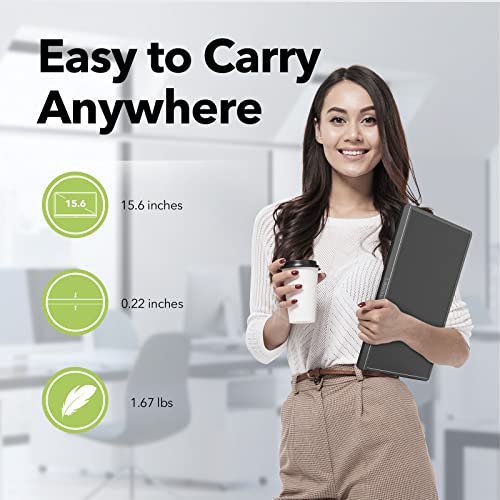 Lepow Portable Monitor Latest Z1-Gamut 15.6" 1080P Fhd Computer Display, 106% Srgb Ips Second Screen With Dual Speakers, Smart Cover, Full Function Port For Type-C Hdmi Laptop Pc Phone Xbox Switch #TOP6