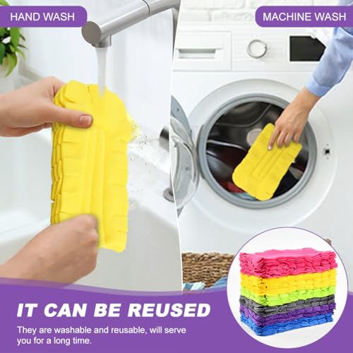 Image of 14Pcs Duster Refill Fleece Refills for Swiffer,Reusable Duster Pads Compatible with Swiffer,Dry /Wet Dual Use Clean Heads,for Cleaning Ceiling Fan Blinds Window Sofa and Flooring