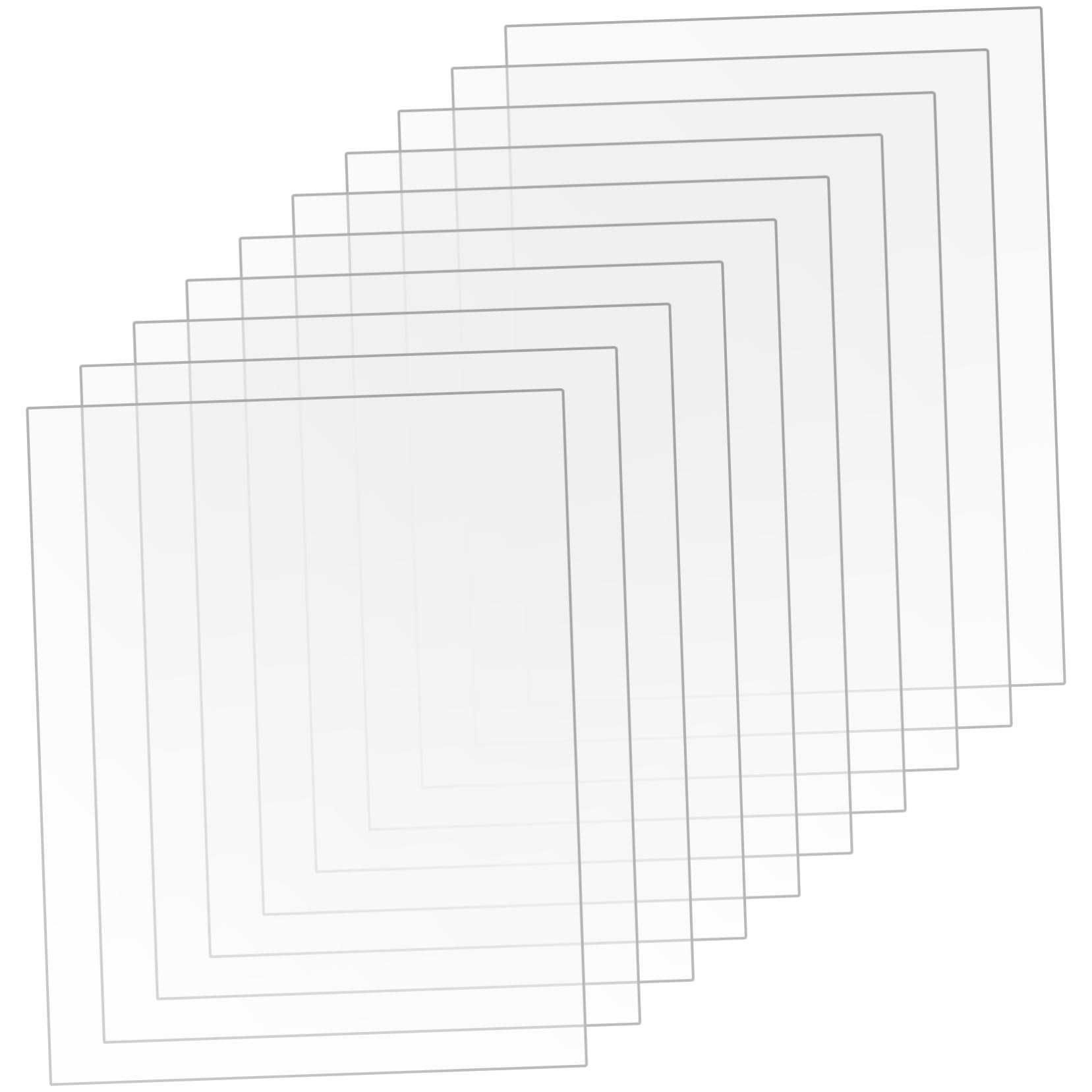 SEWACC Plastic Painting Boards 10 Sheets A4 Lightweight Resistant to Cracks Ideal for