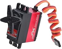 Vista 5 de JX Servo PDI-6208MG 17.6 lbs 2.19 oz Engranaje de metal de alta precisión Servo estándar digital para RC Car Track Robot Boat