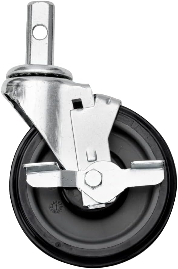 Restaurantware Kitchen Tek 28.25 x 18 x 69.25 Inch Bun Pan Rack 1 Sideload Sheet Pan Rack - Full-Height 2 Locking & 2 Non-locking Casters Silver Aluminum Bun Pan Rack With Wheels Holds 20 Pans