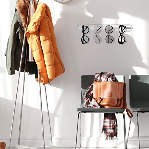 Flutesan 3 Pieces Sunglasses Storage Organizer Acrylic Wall Mounted Eyeglasses Holder Eyewear Display Rack Sunglasses Holder Display Stand Hanging Rack For Entryway Living Room Bedroom (Clear) #TOP4
