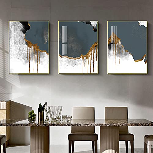 Cuadro minimalista moderno en lienzo de acuarela abstracto para salones sofisticados 5