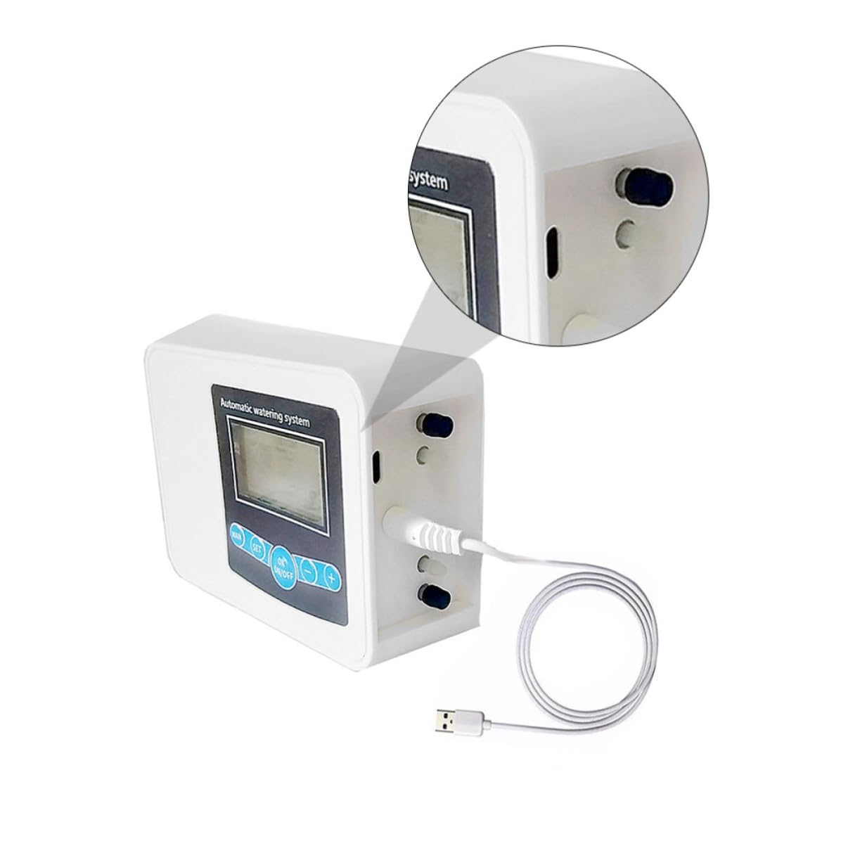 Temporizador de Riego Bomba Doble USB y Solar para Jardín