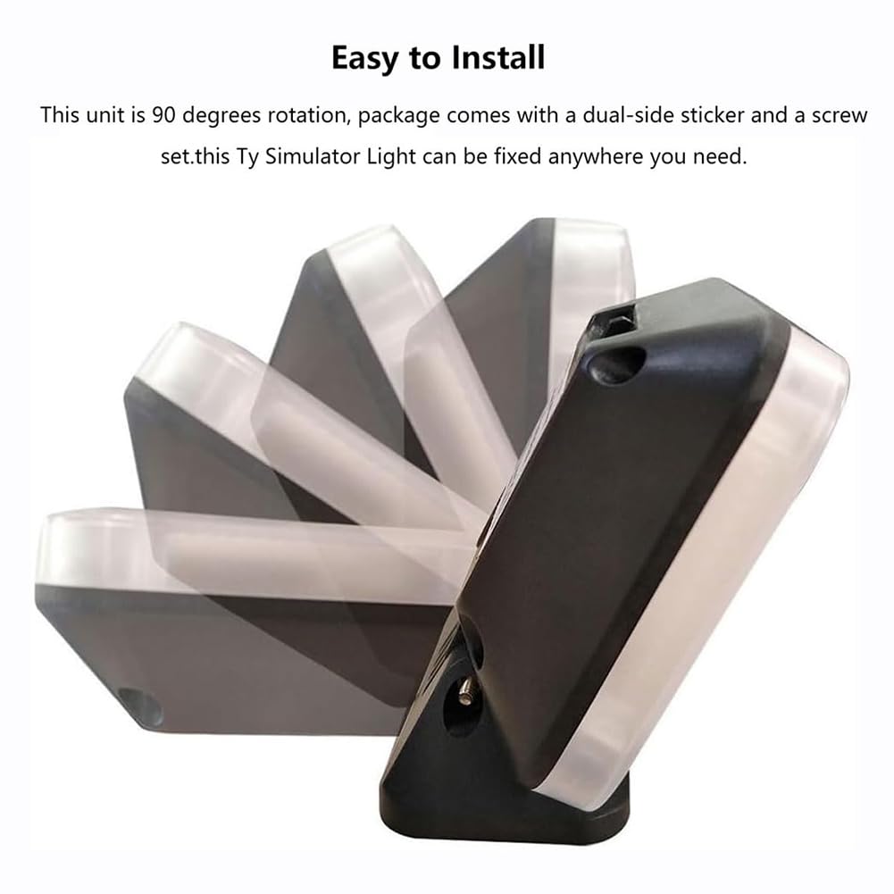Faux simulateur de télévision, lumière TV Anti-Burglar LED avec 4 Modes, lumière de sécurité Nocturne, capteur de temporisation Anti-vitrage Anti-burgar et vol, pour la Protection des cambriolages