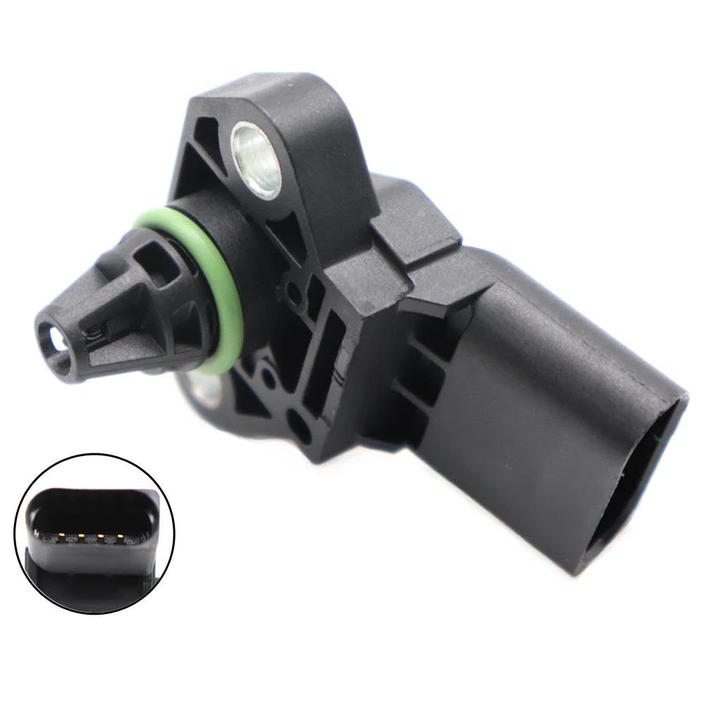 Sensor de presión de Aire del colector de admisión, Sensor de presión de sobrealimentación Map 03K906051 para Skoda Fabia Rapid 1.4 Tdi