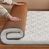 Japanische Klappmatratze, Doppelzweck-Rattan-Matratze, atmungsaktiv, aufrollbar, für Zuhause, Schlafzimmer, tragbare und bequeme Schlaflösung