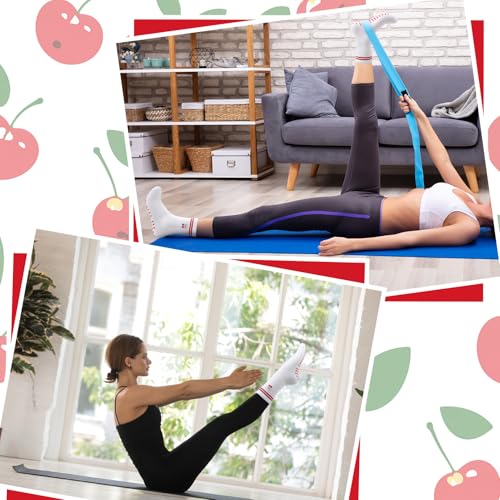 Image of Jspupifip Cute Pilates Socks for Women | Non Slip Yoga Socks with Grips for Barre Workout Athletic Hospital